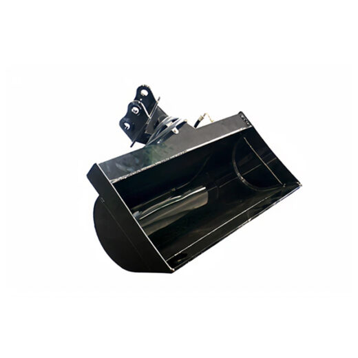 Tilting grading bucket